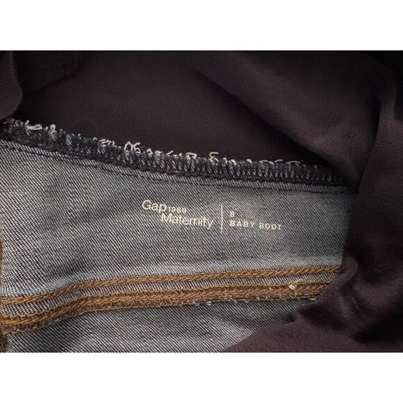 GAP Maternity Bundle of 2 Baby Boot Bootcut Jeans Size 8 Like New - Picture 6 of 14